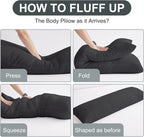 DOWNCOOL Large Body Pillow Insert- Breathable Full Body Pillow - Image 4
