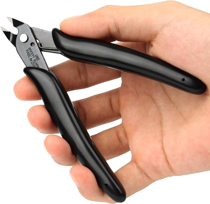 Small Wire Cutters 5-Pack Diagonal Flush Cutters 5" Black | - Image 5