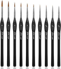 Golden Maple Detail Paint Brushes Set 10pcs Miniature Brushes by goldenmaple
