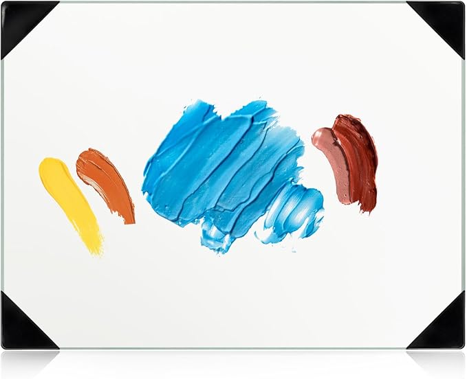 Glass Palette for Oil Painting, 12 x 9 Inches, Ultra Clear, Watercolor - Image 9