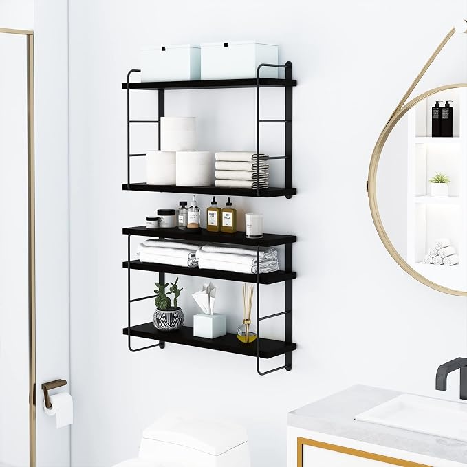 MXCSE Wall Shelves, Wall Mounted Bookshelves, DIY Floating Shelves - Image 7