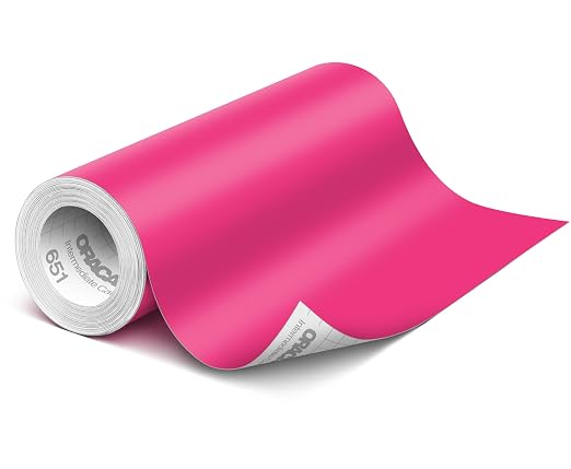 ORACAL 651 Matte Pink Vinyl Durable Roll Easy to Weed Permanent Adhesive Craft by Orafol