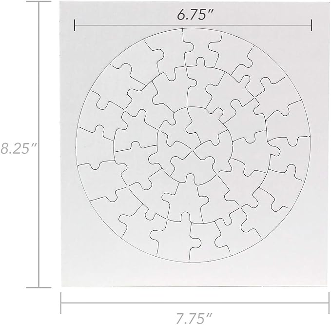 Hygloss 24 Blank Heart Puzzles – 8.5 x 9.5 Inches - Image 2