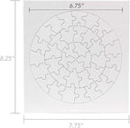 Hygloss 24 Blank Heart Puzzles – 8.5 x 9.5 Inches - Image 2