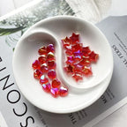 Jmassyang 600 PCS Acrylic Beads Heart and Star Shape Beads Red Acrylic AB Star - Image 3