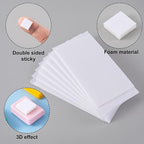 Joez Wonderful 6 Sheets Foam Adhesive Squares, Self Adhesive, Double Sided - Image 3