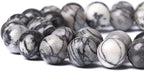 38pcs 10mm Natural Stone Beads Spider Web Stone Round Loose Spacer Energy Stone - Image 4