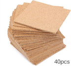 40 Pcs Square Self-Adhesive Cork Sheets - Image 2