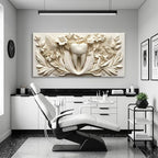 ZESTRILIA Dental Tooth Floral Relief Wall Art, Medical Nature Abstract Canvas - Image 3