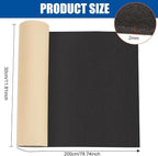 BENECREAT 78.7x11.8inch Adhesive EVA Foam Roll, 2mm Black Adhesive EVA Foam - Image 2