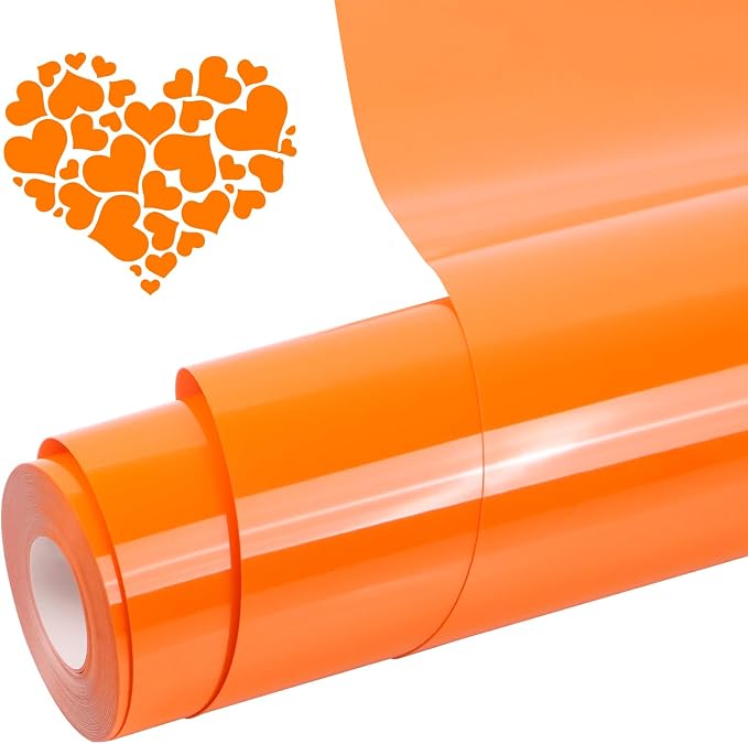 Heat Transfer Vinyl Orange, 12Inches×20FT Iron on by Unknown