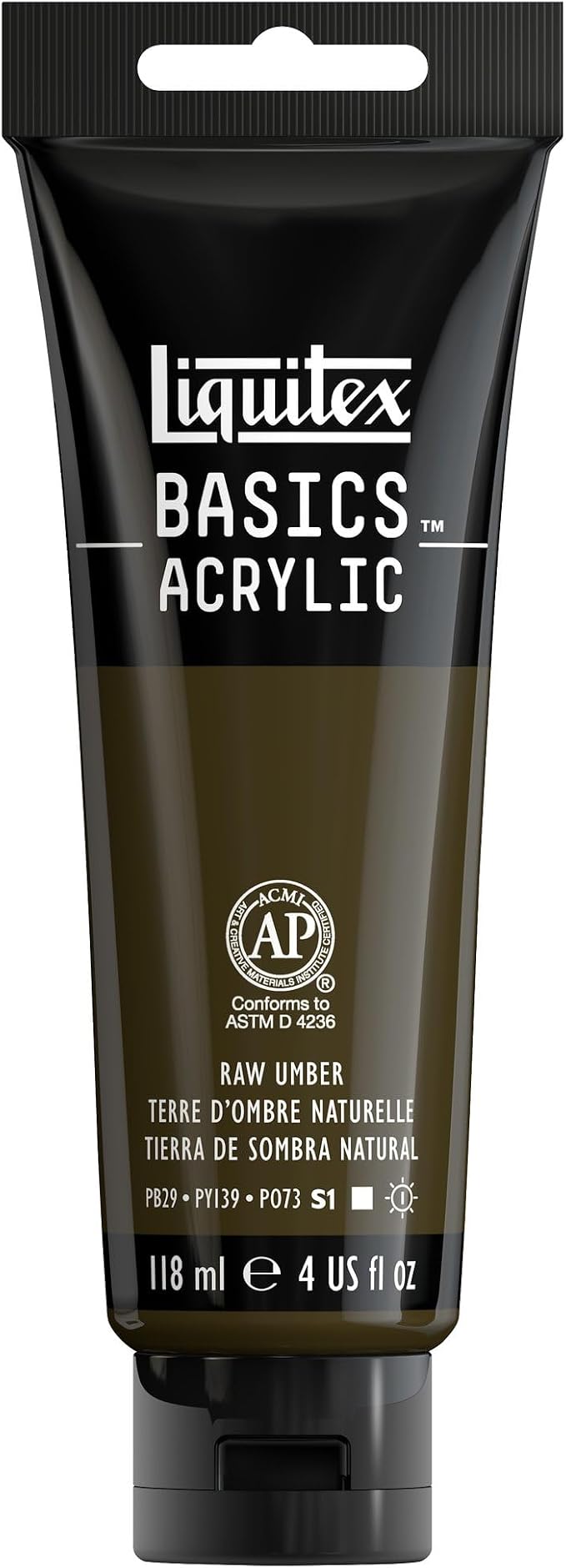 Liquitex BASICS Acrylic Paint, 118ml Tube, Raw Umber by Liquitex