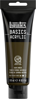 Liquitex BASICS Acrylic Paint, 118ml Tube, Raw Umber by Liquitex