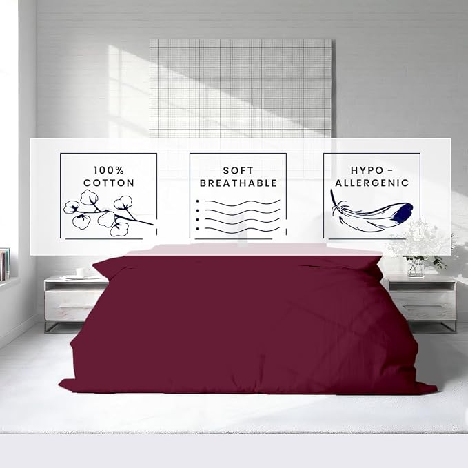 Kotton Culture 1 Pc California King Duvet Cover Only-100% Egyptian Cotton 600 - Image 5