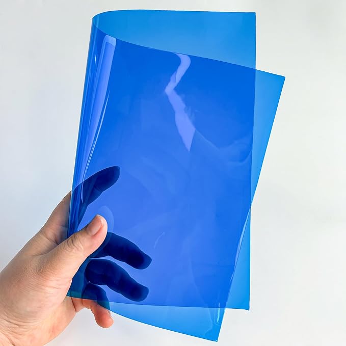Transparent PVC Faux Leather Sheets, Glossy Waterproof Clear Vinyl Fabric - Image 5