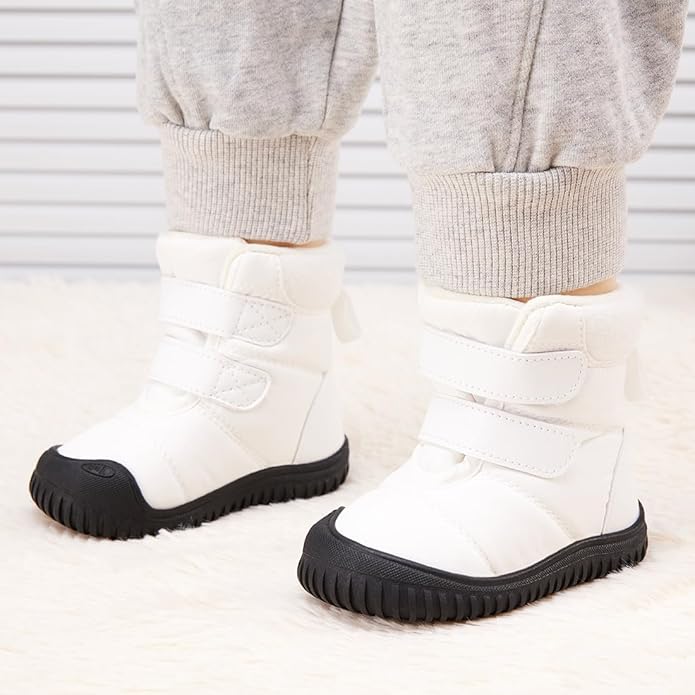 BMCiTYBM Toddler Baby Winter Snow Boots Boy Girl Faux Fur Warm Non Slip First Walking Infant Shoes