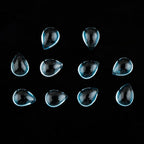CRYSTALIS AAA+ Grade 10pcs Natural London Blue Topaz Cabochons Gemstone Loose - Image 3