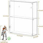 NIUBEE Acrylic Display Case, Wall Mounted or Desktop Dustproof Display Cabinet - Image 5