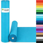Donyang Lake Blue Wrapping Paper 15"x900", Solid Color Blue Kraft Paper Roll by Donyang