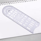Geometric Drawing Ruler Accident Symbols Drawing Template Measuring - Image 7