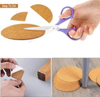 80 Pack Self-Adhesive Cork Coasters Round - Image 4