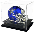Mini Helmet Display Case, Self-Assembly Clear Acrylic Football Mini Helmet by WANLIAN