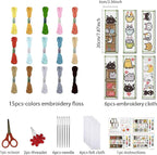 FREEBLOSS 6 Set Cross Stitch Bookmark Kit Counted Cross Stitch Kit Embroidery - Image 2