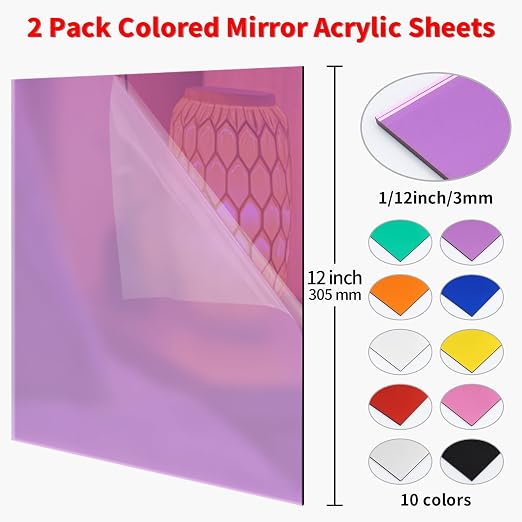 Mirror Acrylic Sheets 1/8 ” Thick - Image 2