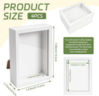 VOKOY 4 Pack 5" x 7" Shadow Box Frame, Small Wood Hollow Picture Frame - Image 2