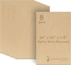 Baltic Birch Plywood 1/8, 3mm Plywood Sheets, Wood by Woodpeckers