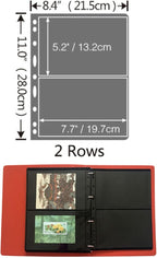 MUDOR 20 Sheets Stamp Pages for Collection Album Binder Book, 2 Pocket | Holds - Image 3