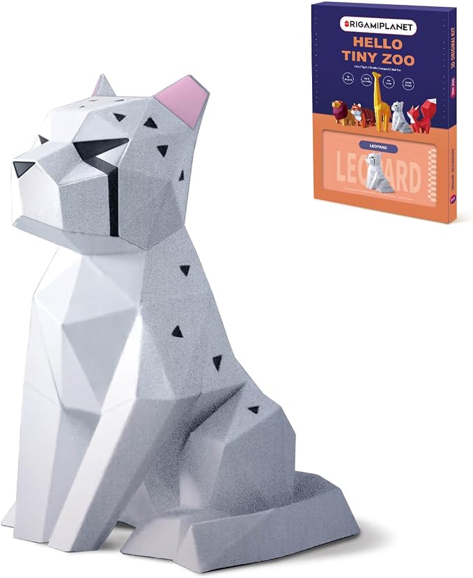 Leopard 3D Origami Paper Craft Kit, Creative Handmade Paper Sculpture Art by Unknown