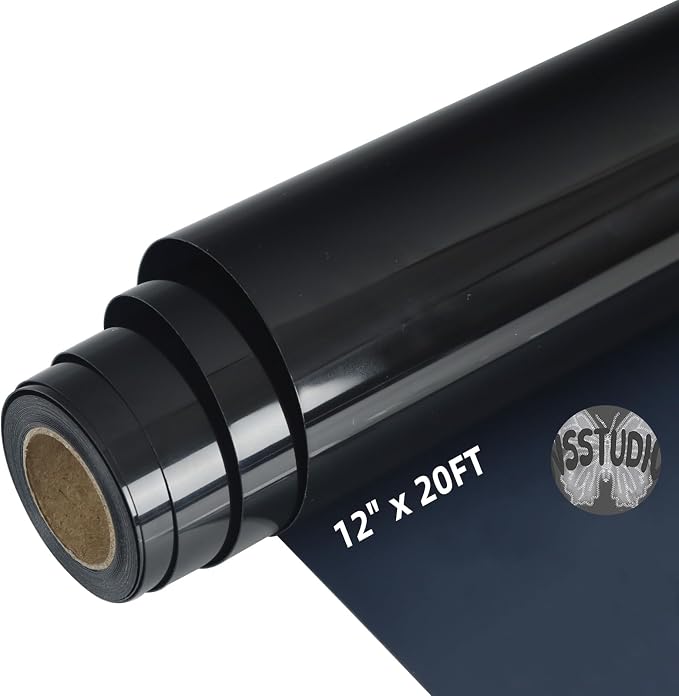 guangyintong Black Puff Heat Transfer Vinyl HTV Rolls by guangyintong