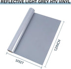 HTVVETUR Reflective Heat Transfer Vinyl Roll 12 Inch by 5 Feet Iron on DIY - Image 3