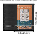 Stamp Collection Book – 10 Sheets Stamp Album Pages - Image 2