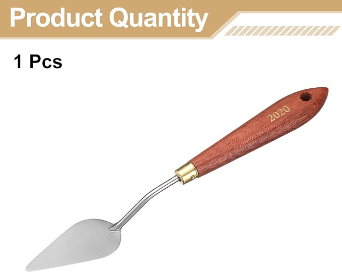 HARFINGTON Palette Knife Painting Tool 2.36" x 1.18" Stainless Steel Teardrop - Image 3