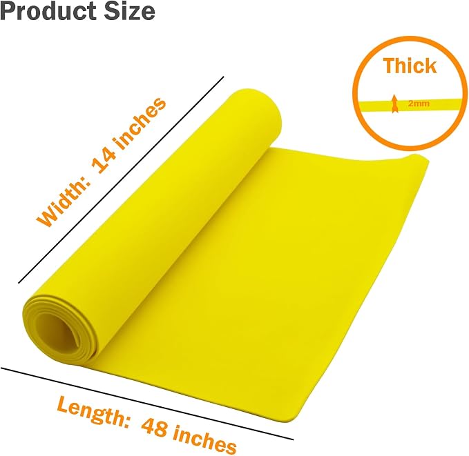 EVA Foam Roll | High Density 85kg/m3 | 2mm Thick | 48"x14" | Ideal - Image 3