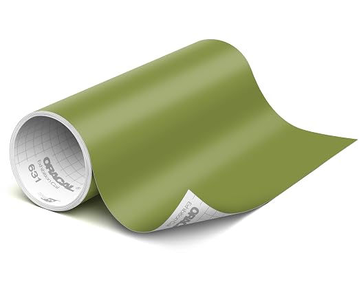 ORACAL 631 Matte Olive Vinyl Durable Roll Easy to Weed Permanent Adhesive Craft by Orafol