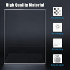 xydstay 6pack 8.5x11 Acrylic, L Shape Clear Plastic, Menu Holder, Unbreakable - Image 8