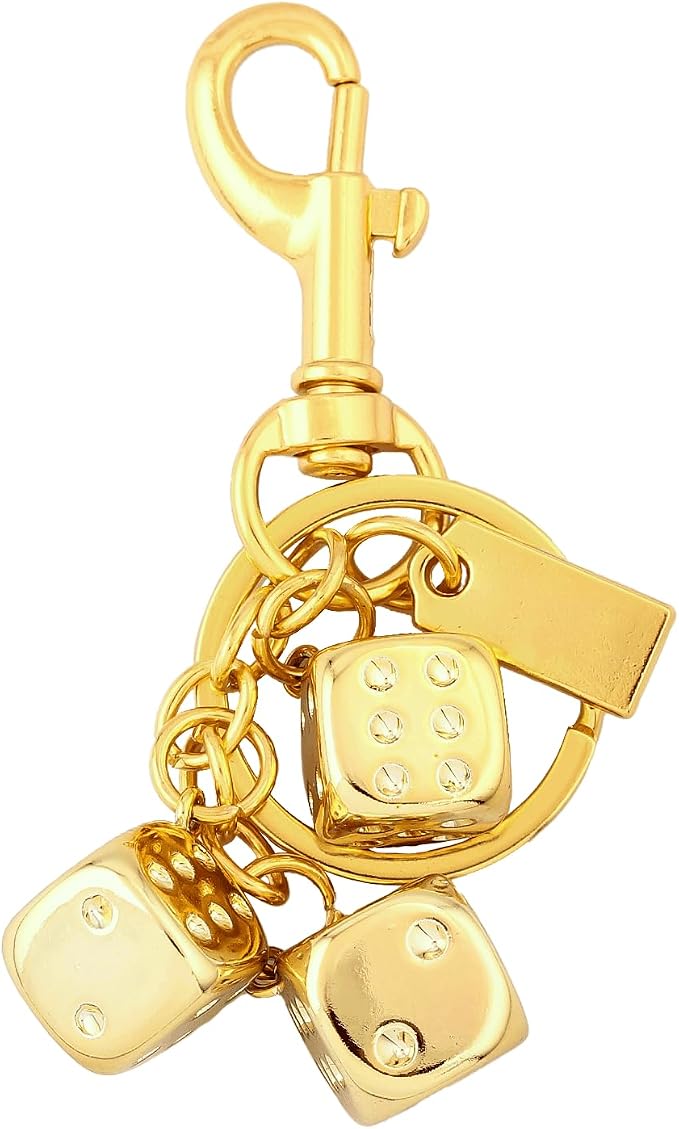 Dice Bag Charms Keychain for Women Men by Disengor