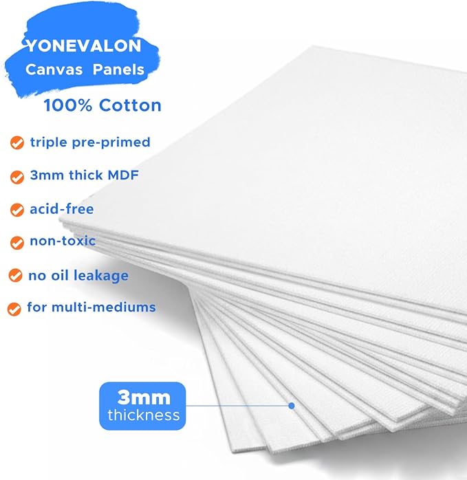 64 Pack 8x10 Inch Canvas Boards - Image 8