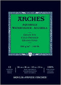 Arches Watercolor Pad 9 x 12 inches Natural White 100% Cotton Paper by ARCHES