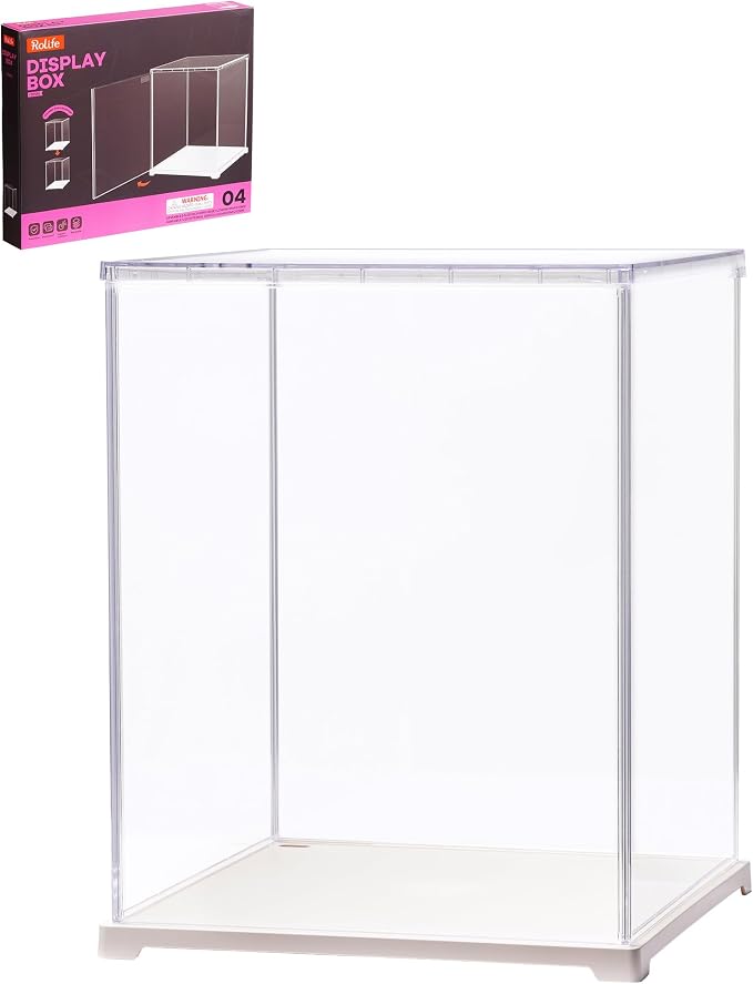 Rolife Dust Cover for DIY Miniature House, 9.8 x 9.8 x 12.2 Inches Clear by Rolife