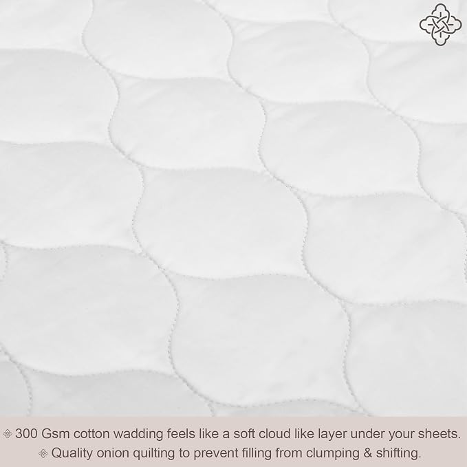 Bioweaves 100% Organic Cotton Mattress Pad Cover, GOTS Certified Cooling 300 - Image 4