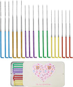 18 Pieces Wool Felting Needles 6 Colors Needle Felting Tools Wool Triangular by Jupean