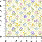 Patchwork Fabric Panel 100x155 cm, 100% Cotton Satin, 6 Coordinated Spring - Image 4