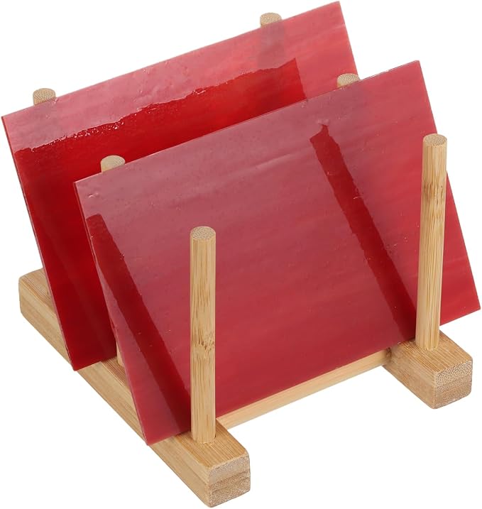 PATIKIL 4 x 6 Inch Transparent Stained Glass Sheets, 2 Sheets Mosaic Glass by PATIKIL