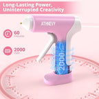 Cordless Hot Glue Gun, 4V 10s Fast Preheat, 2000mAh Battery - Image 3