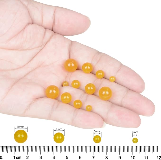 AD Beads Natural Gemstone Round Loose Beads 15" - Image 5