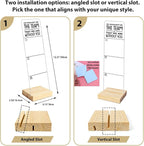 Monitor Memo Board with Removable Wooden Base Acrylic Portable Sticky Note - Image 2
